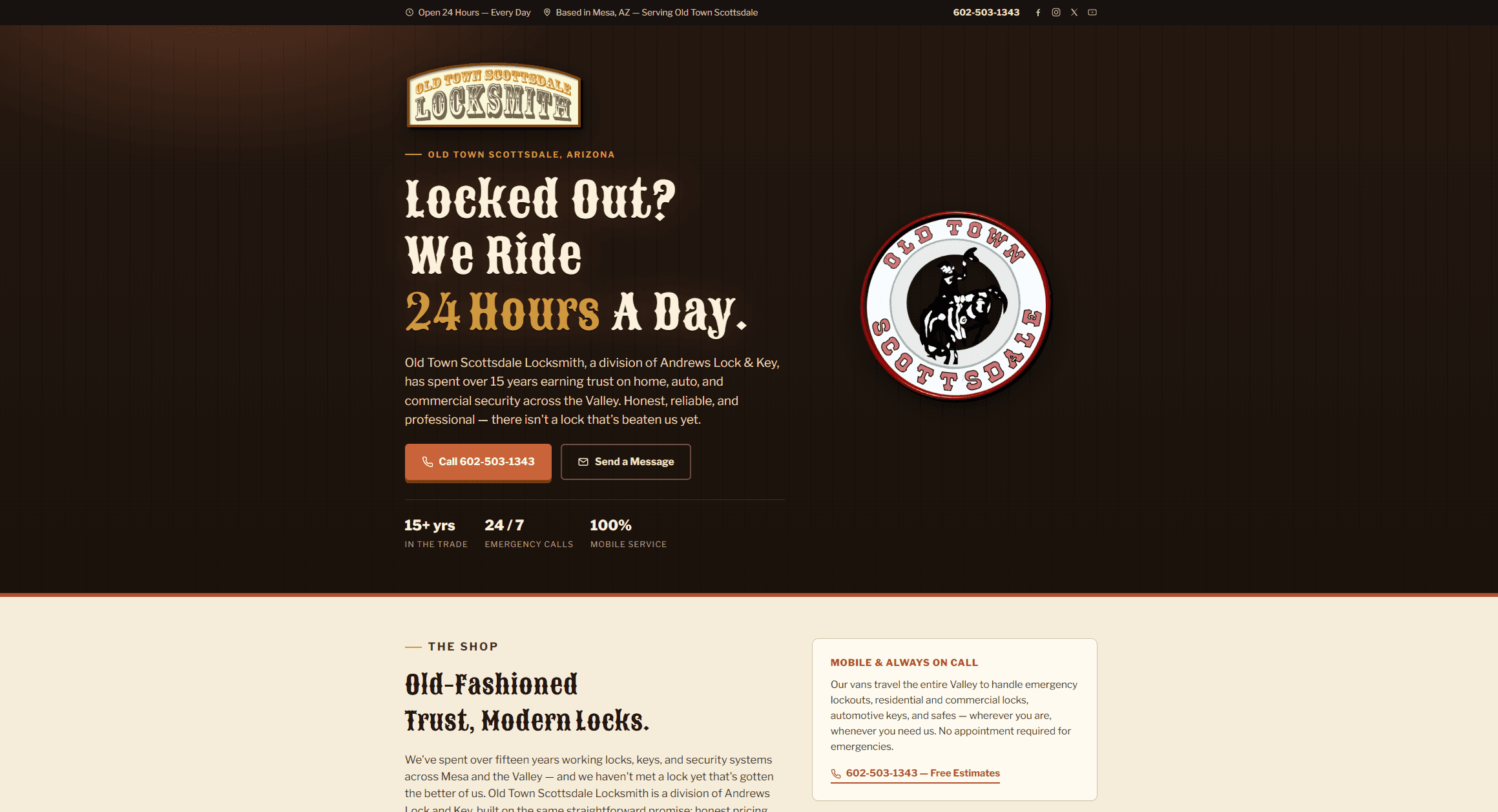 Oldtown Scottsdale Locksmith — Managed Web Services